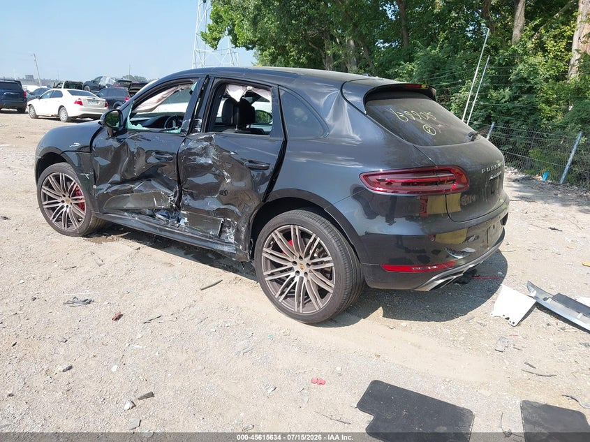 2015 Porsche Macan VIN WP1AF2A59FLB99015 IAAI salvage auction — SIDE, Clear (Indiana), sold $6,700 on 2026-09-24 (photo 3)