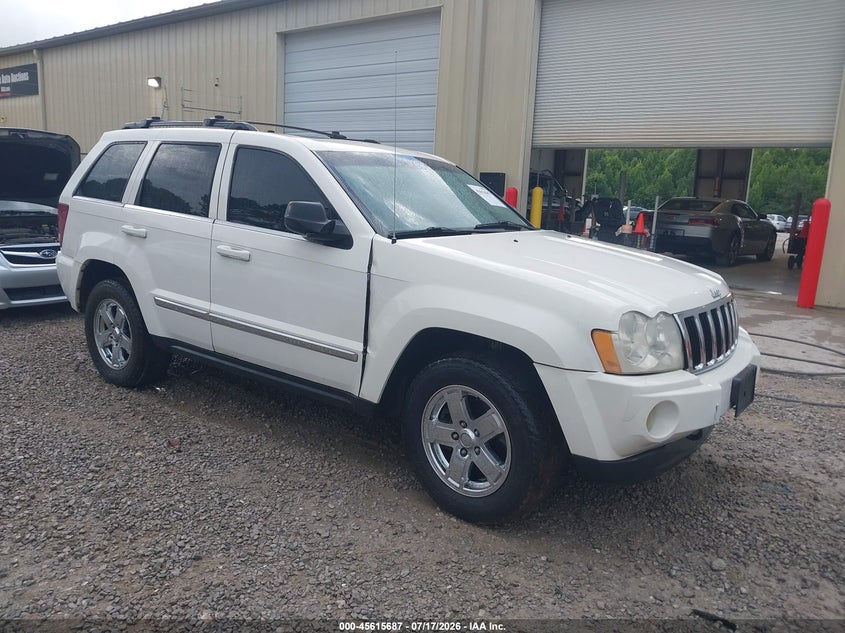 2007 Jeep Grand cherokee VIN 1J8HR58247C606110 IAAI salvage auction — NORMAL WEAR, Clear (Alabama), sold $800 on 2026-08-16 (photo 1)