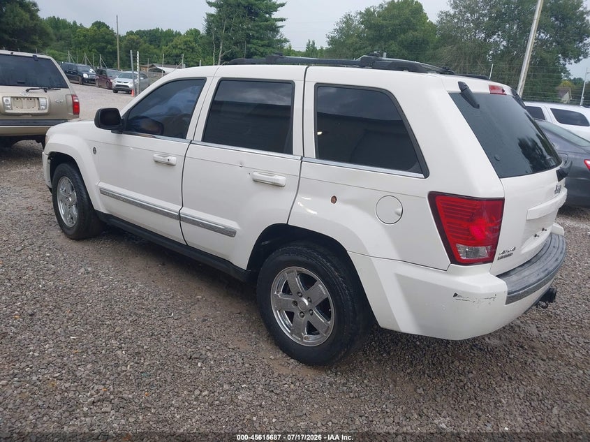 2007 Jeep Grand cherokee VIN 1J8HR58247C606110 IAAI salvage auction — NORMAL WEAR, Clear (Alabama), sold $800 on 2026-08-16 (photo 3)