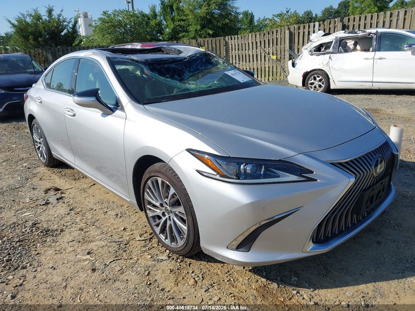 2020 Lexus ES VIN 58ADZ1B18LU067627 IAAI salvage auction — STORM DAMAGE, Salvage (Virginia), sold $13,600 on 2026-07-23 (photo 1)