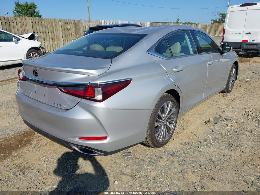 2020 Lexus ES VIN 58ADZ1B18LU067627 IAAI salvage auction — STORM DAMAGE, Salvage (Virginia), sold $13,600 on 2026-07-30 (photo 4)