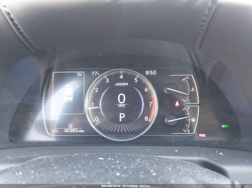 2020 Lexus ES VIN 58ADZ1B18LU067627 IAAI salvage auction — STORM DAMAGE, Salvage (Virginia), sold $13,600 on 2026-07-23 (photo 7)