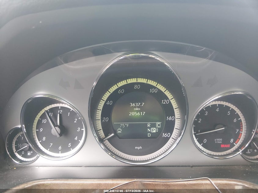 2010 Mercedes-benz E-class VIN WDDHF5GB1AA070047 IAAI salvage auction — FRONT END, Salvage (North Carolina), sold $725 on 2026-08-13 (photo 7)