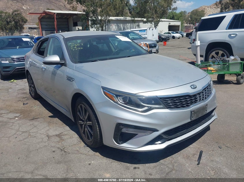 2019 Kia Optima VIN 5XXGT4L36KG350088 IAAI salvage auction — THEFT, Salvage (California), sold $1,950 on 2026-07-28 (photo 1)