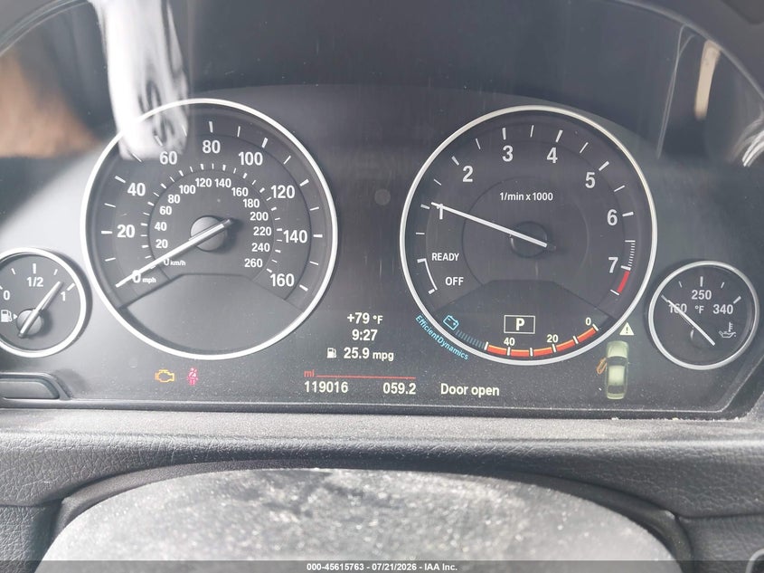 2014 BMW 3er VIN WBA3B5C56EP542548 IAAI salvage auction — WATER/FLOOD, Salvage (Idaho), sold $2,600 on 2026-08-03 (photo 7)