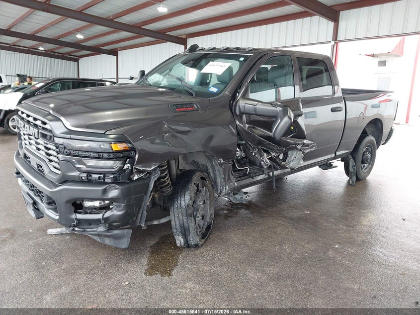 2025 Ram 2500 VIN 3C6UR5CJ8SG523765 IAAI salvage auction — SIDE, Salvage Title, sold $14,300 on 2026-10-04 (photo 2)