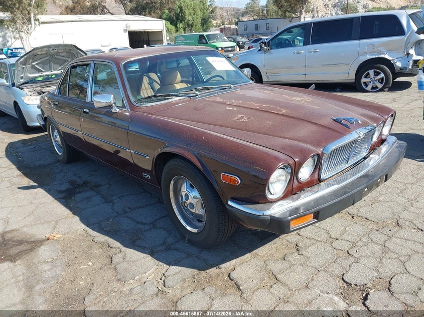 1984 Jaguar Xj series VIN SAJAV1342EC389788 IAAI salvage auction — NORMAL WEAR, Clear - Dealer Only (California), sold $225 on 2026-07-28 (photo 1)