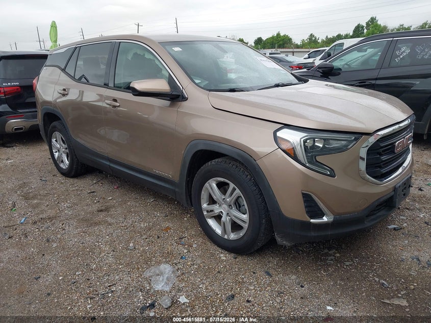 2018 Gmc Terrain VIN 3GKALMEV9JL356480 IAAI salvage auction — LEFT REAR, Salvage (Texas), sold $1,975 on 2026-08-22 (photo 1)