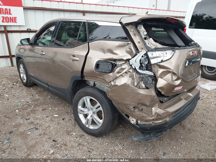 2018 Gmc Terrain VIN 3GKALMEV9JL356480 IAAI salvage auction — LEFT REAR, Salvage (Texas), sold $1,975 on 2026-08-22 (photo 3)