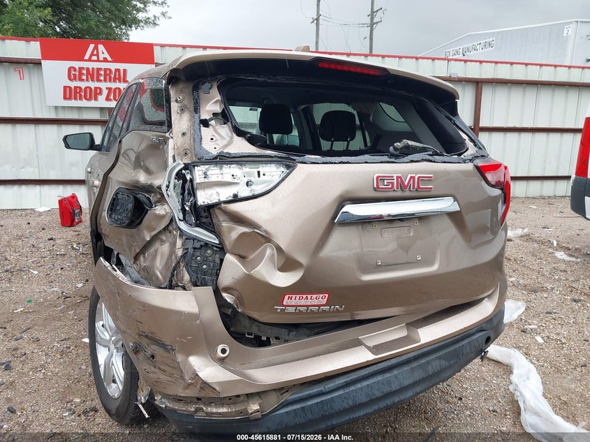 2018 Gmc Terrain VIN 3GKALMEV9JL356480 IAAI salvage auction — LEFT REAR, Salvage (Texas), sold $1,975 on 2026-08-22 (photo 6)