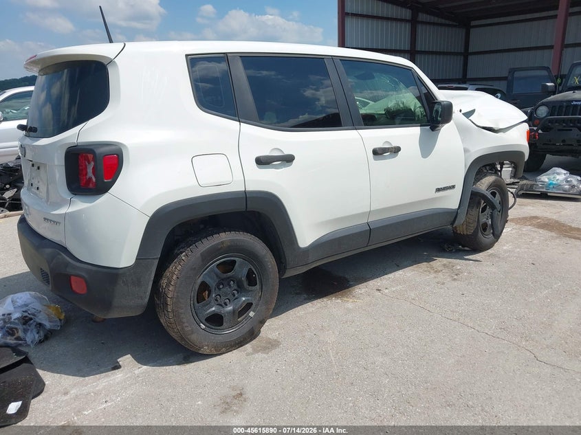 2018 Jeep Renegade VIN ZACCJBAB9JPJ00483 IAAI salvage auction — FRONT END, Salvage (Missouri), sold $600 on 2026-08-13 (photo 4)