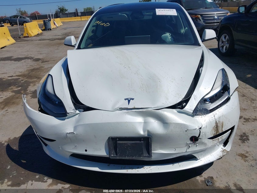 2021 Tesla Model 3 VIN 5YJ3E1EB5MF003305 IAAI salvage auction — FRONT END, Salvage (Arizona), sold $4,925 on 2026-08-31 (photo 6)