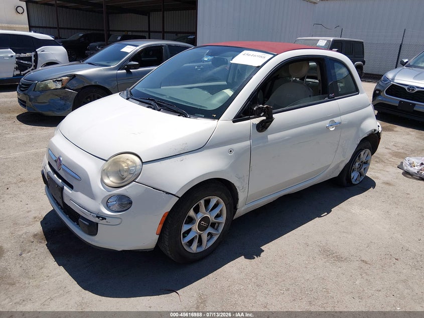 2017 Fiat 500 VIN 3C3CFFLR3HT704737 IAAI salvage auction — LEFT & RIGHT, Salvage (California), sold $2,150 on 2026-08-03 (photo 2)