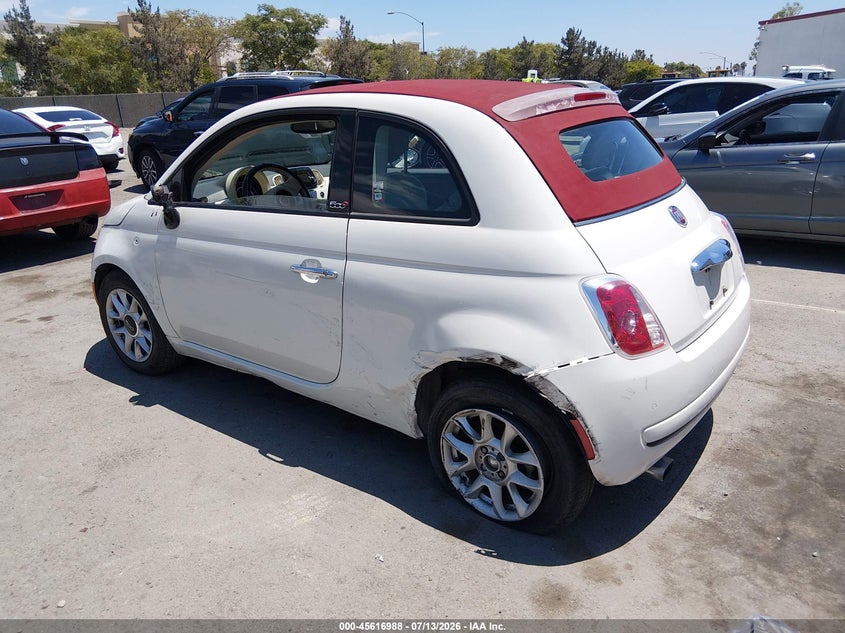 2017 Fiat 500 VIN 3C3CFFLR3HT704737 IAAI salvage auction — LEFT & RIGHT, Salvage (California), sold $2,150 on 2026-08-03 (photo 3)