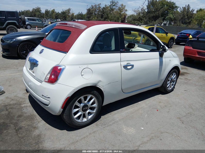 2017 Fiat 500 VIN 3C3CFFLR3HT704737 IAAI salvage auction — LEFT & RIGHT, Salvage (California), sold $2,150 on 2026-08-03 (photo 4)