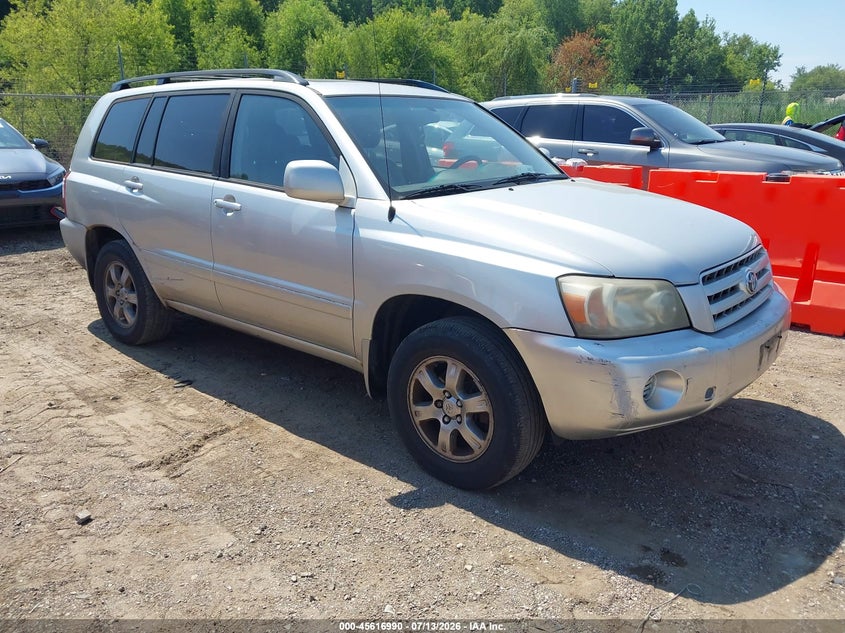 2004 Toyota Highlander VIN JTEEP21AX40059546 IAAI salvage auction — NORMAL WEAR, Clear (Illinois), sold $25 on 2026-07-29 (photo 1)