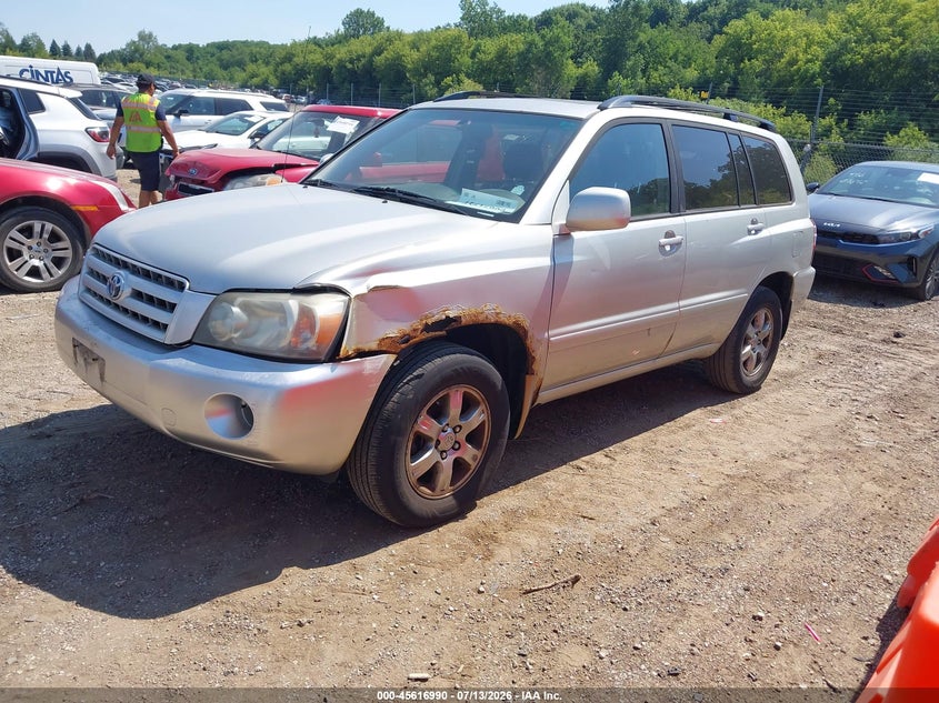 2004 Toyota Highlander VIN JTEEP21AX40059546 IAAI salvage auction — NORMAL WEAR, Clear (Illinois), sold $25 on 2026-07-29 (photo 2)