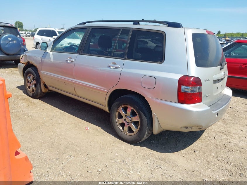 2004 Toyota Highlander VIN JTEEP21AX40059546 IAAI salvage auction — NORMAL WEAR, Clear (Illinois), sold $25 on 2026-07-29 (photo 3)