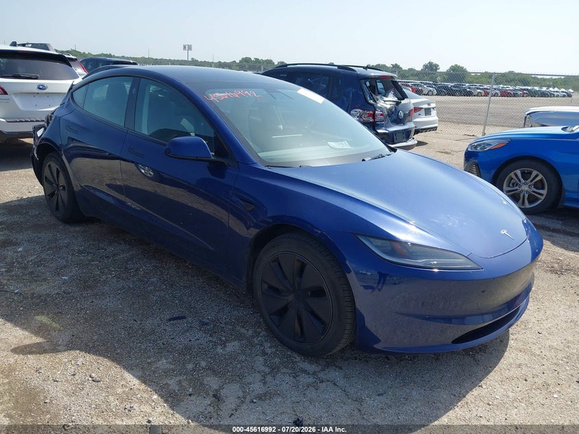 2025 Tesla Model 3 VIN 5YJ3E1EA9SF912250 IAAI salvage auction — REAR END, Salvage (Texas), sold $12,950 on 2026-09-07 (photo 1)