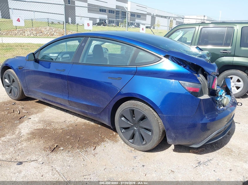 2025 Tesla Model 3 VIN 5YJ3E1EA9SF912250 IAAI salvage auction — REAR END, Salvage (Texas), sold $12,950 on 2026-09-07 (photo 3)