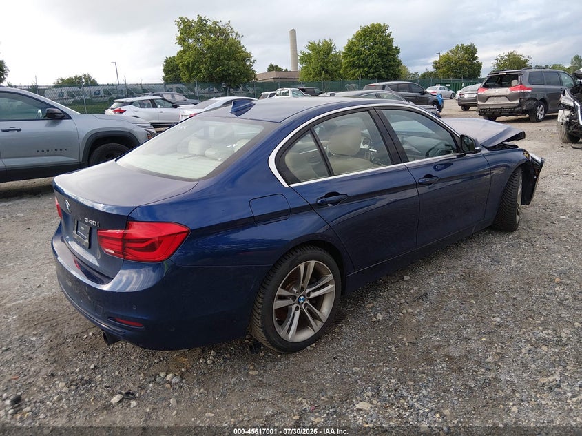 2016 BMW 3er VIN WBA8B3C55GK384178 IAAI salvage auction — FRONT END, Salvage Title, sold $4,000 on 2026-08-21 (photo 4)
