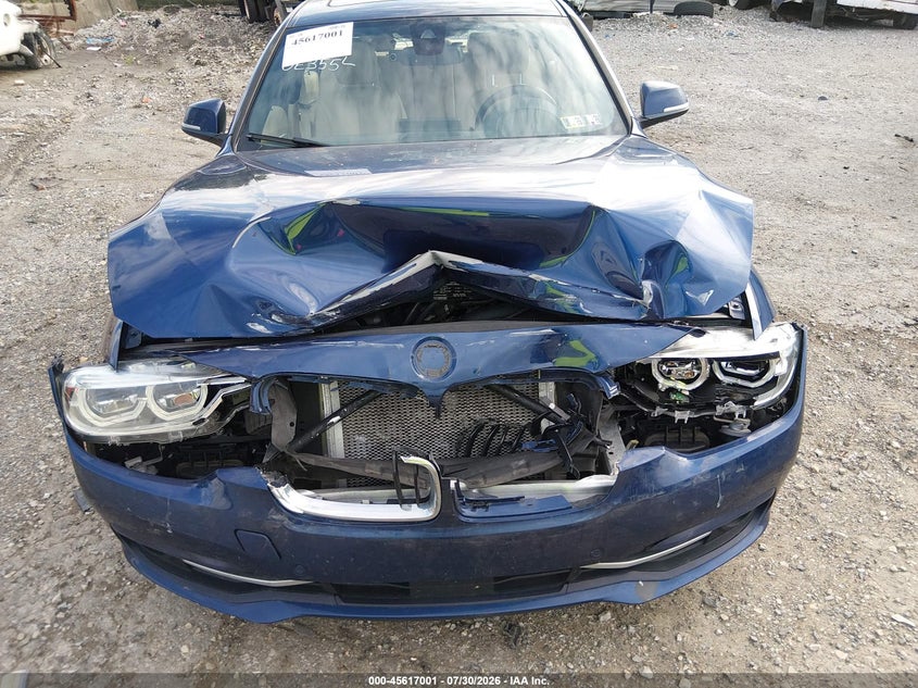 2016 BMW 3er VIN WBA8B3C55GK384178 IAAI salvage auction — FRONT END, Salvage Title, sold $4,000 on 2026-08-21 (photo 6)