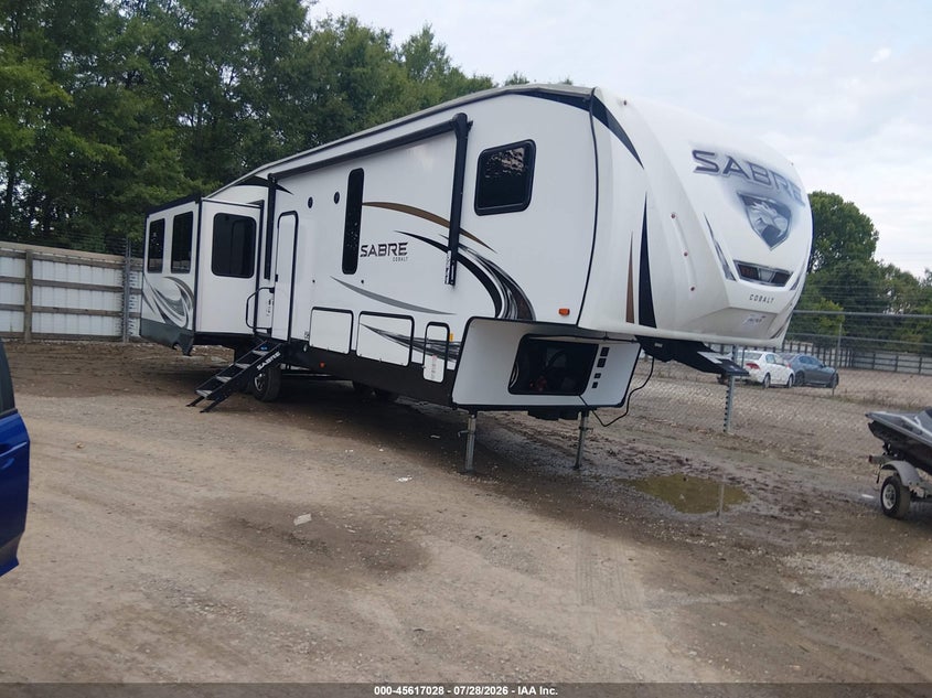 2020 Forest river Travel VIN 5ZT3SR1B9M6104709 IAAI salvage auction — SIDE, Salvage (Tennessee), sold $12,100 on 2026-08-12 (photo 1)
