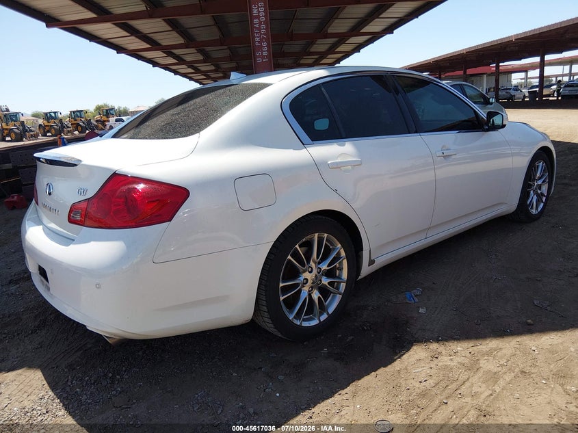 2012 Infiniti G VIN JN1CV6AP7CM625718 IAAI salvage auction — NORMAL WEAR, Clear-Dealer Only (Arizona), sold $25 on 2026-07-28 (photo 4)