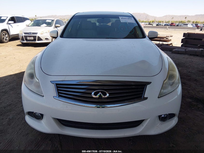2012 Infiniti G VIN JN1CV6AP7CM625718 IAAI salvage auction — NORMAL WEAR, Clear-Dealer Only (Arizona), sold $25 on 2026-07-28 (photo 6)