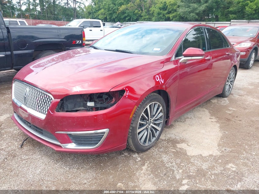 2017 Lincoln Mkz VIN 3LN6L5LU8HR654782 IAAI salvage auction — FRONT END, Salvage Title, sold $1,800 on 2026-10-08 (photo 2)