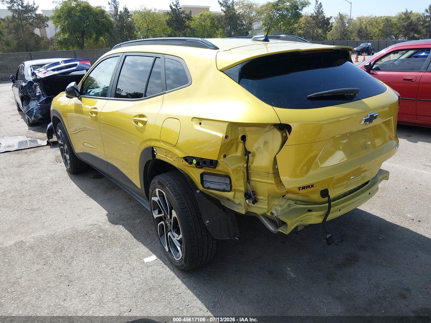 2024 Chevrolet Trax VIN KL77LJE25RC122111 IAAI salvage auction — LEFT REAR, Salvage (California), sold $5,100 on 2026-07-29 (photo 3)