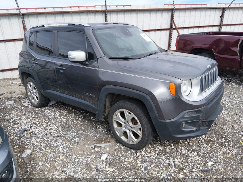 2016 Jeep Renegade VIN ZACCJBDT9GPC71024 IAAI salvage auction — NORMAL WEAR, Clear (Arkansas), sold $650 on 2026-07-30 (photo 1)