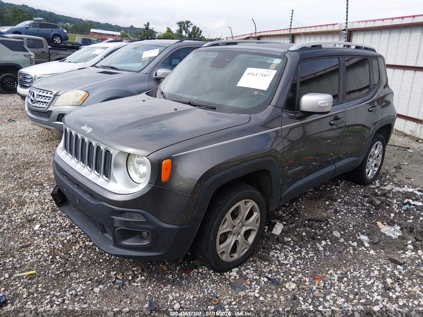 2016 Jeep Renegade VIN ZACCJBDT9GPC71024 IAAI salvage auction — NORMAL WEAR, Clear (Arkansas), sold $650 on 2026-07-30 (photo 2)