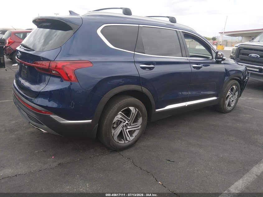 2022 Hyundai Santa fe VIN 5NMS34AJ0NH406866 IAAI salvage auction — FRONT END, Salvage Title, sold $7,100 on 2026-08-28 (photo 4)