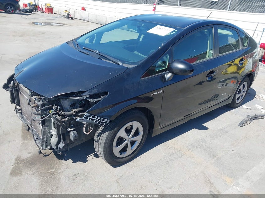 2013 Toyota Prius VIN JTDKN3DU6D5560414 IAAI salvage auction — FRONT END, Salvage (California), sold $2,075 on 2026-07-22 (photo 2)