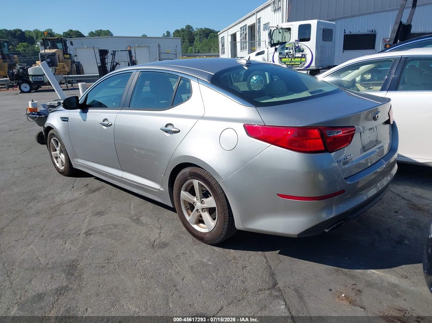 2014 Kia Optima VIN 5XXGM4A71EG294987 IAAI salvage auction — FRONT END, Salvage (North Carolina), sold $750 on 2026-07-30 (photo 3)