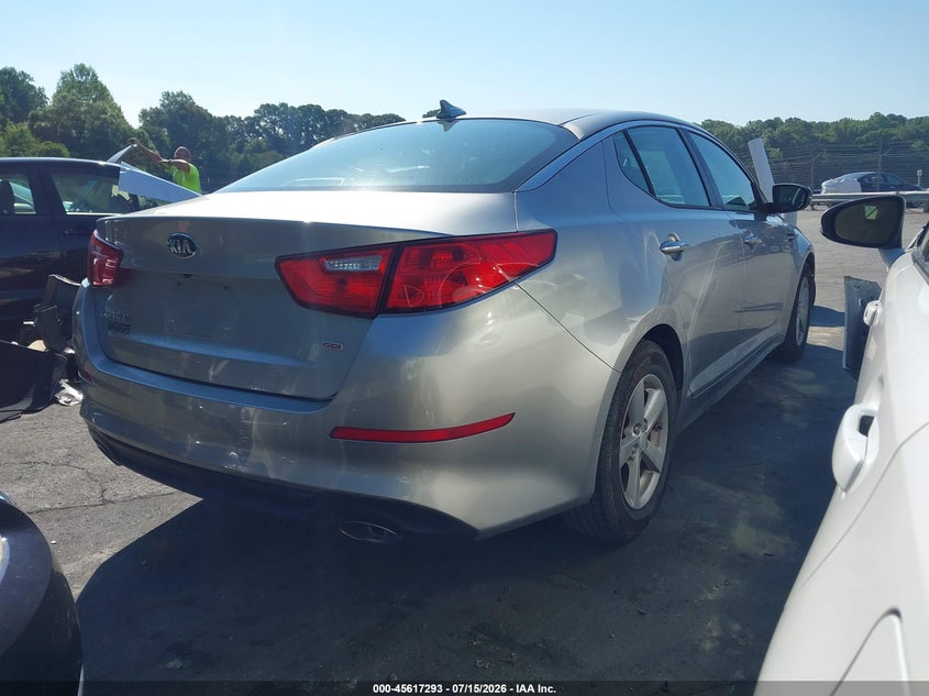 2014 Kia Optima VIN 5XXGM4A71EG294987 IAAI salvage auction — FRONT END, Salvage (North Carolina), sold $750 on 2026-07-30 (photo 4)