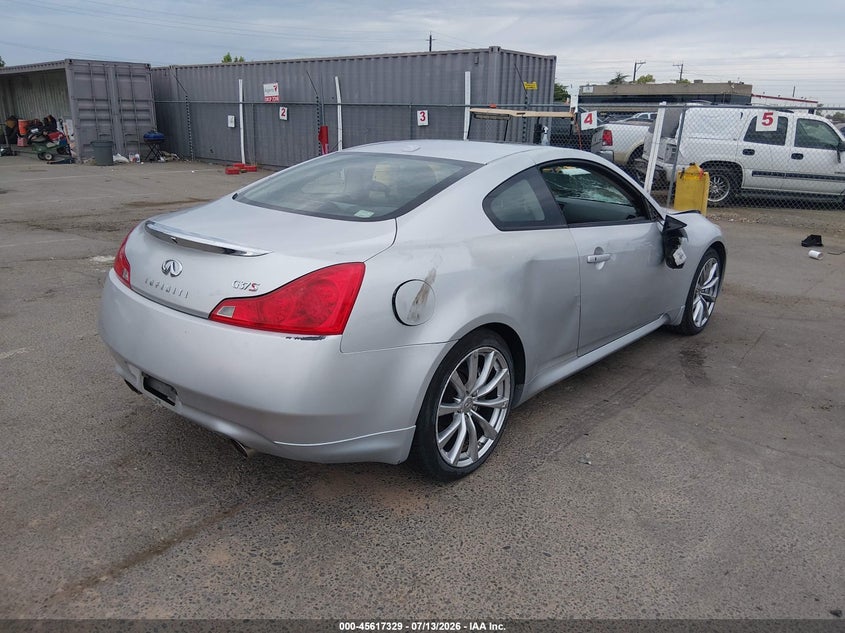 2008 Infiniti G VIN JNKCV64E78M113938 IAAI salvage auction — RIGHT SIDE, Salvage (California), sold $800 on 2026-07-29 (photo 4)
