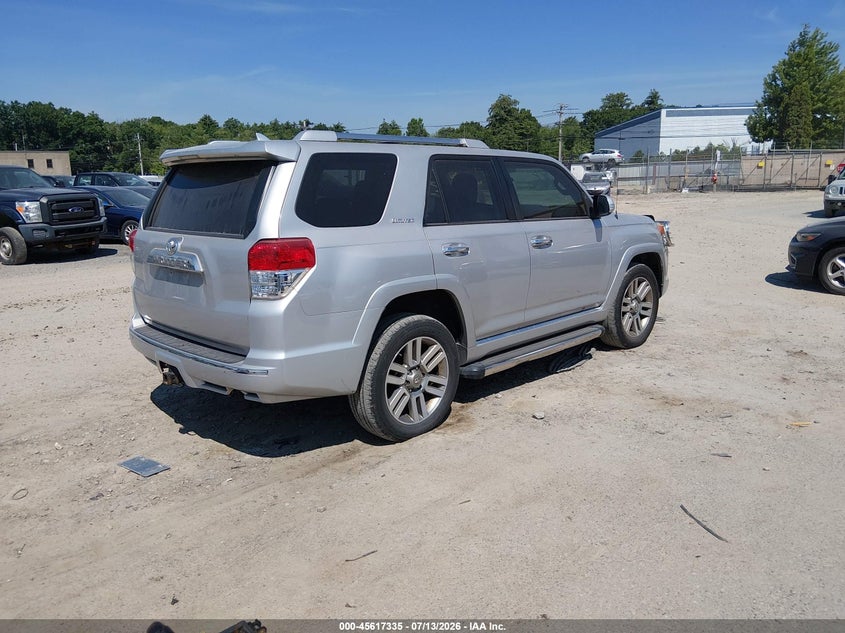 2012 Toyota 4runner VIN JTEBU5JR9C5085771 IAAI salvage auction — LEFT FRONT, Original (New Hampshire), sold $9,250 on 2026-07-29 (photo 4)