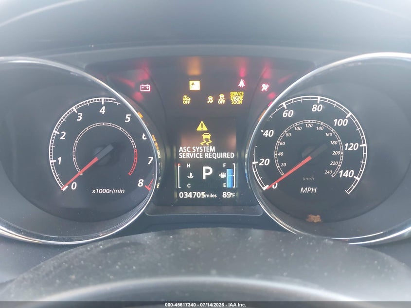 2024 Mitsubishi Outlander VIN JA4ARUAU6RU020336 IAAI salvage auction — FRONT END, Clear (Arkansas), sold $2,050 on 2026-07-22 (photo 7)