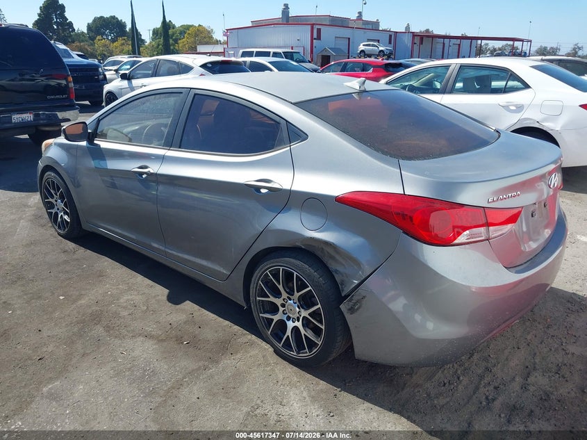 2011 Hyundai Elantra VIN KMHDH4AE7BU120185 IAAI salvage auction — REAR END, Salvage (California), sold $650 on 2026-07-23 (photo 3)