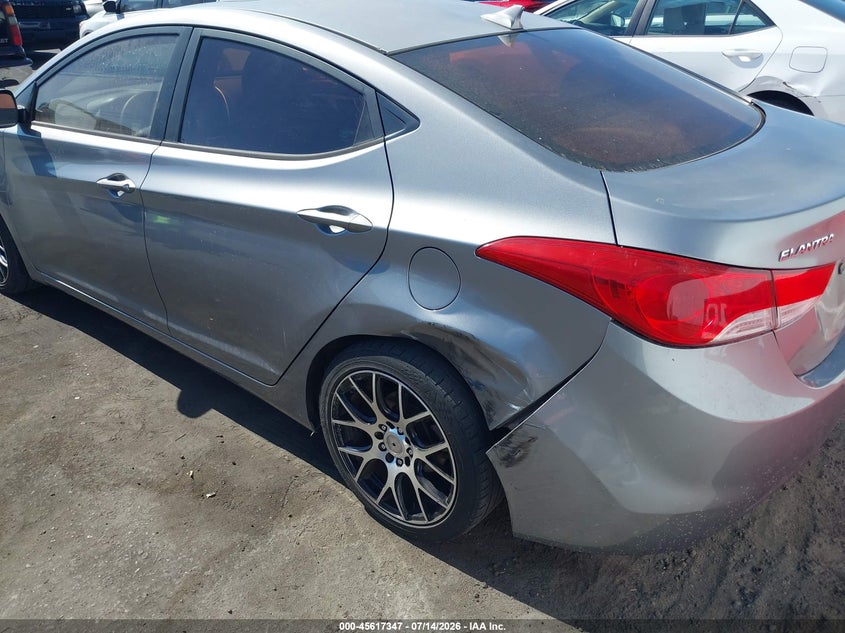 2011 Hyundai Elantra VIN KMHDH4AE7BU120185 IAAI salvage auction — REAR END, Salvage (California), sold $650 on 2026-07-23 (photo 6)