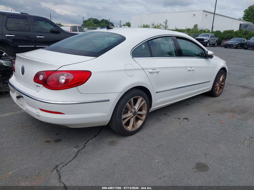 2012 Volkswagen Passat cc VIN WVWMN7AN4CE501079 IAAI salvage auction — NORMAL WEAR, Salvage (South Carolina), sold $350 on 2026-07-29 (photo 4)