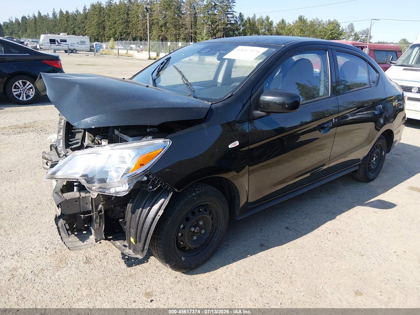 2024 Mitsubishi Mirage VIN ML32FUFJ9RHF20460 IAAI salvage auction — FRONT END, Enterprise Vehicle Bill Of Sale (Washington), sold $425 on 2026-07-22 (photo 2)