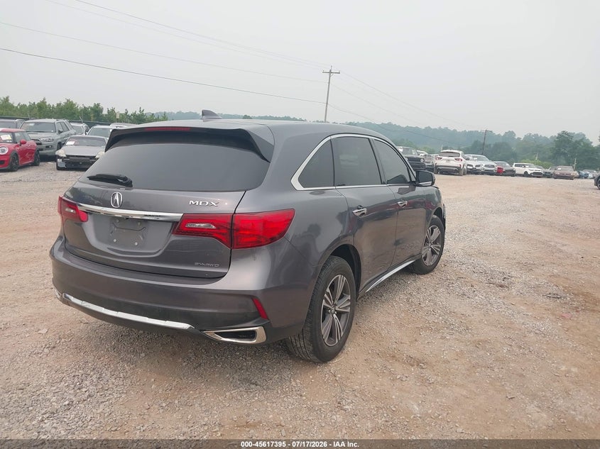 2017 Acura Mdx VIN 5FRYD4H32HB011977 IAAI salvage auction — FRONT END, Salvage Title, sold $3,050 on 2026-08-01 (photo 4)