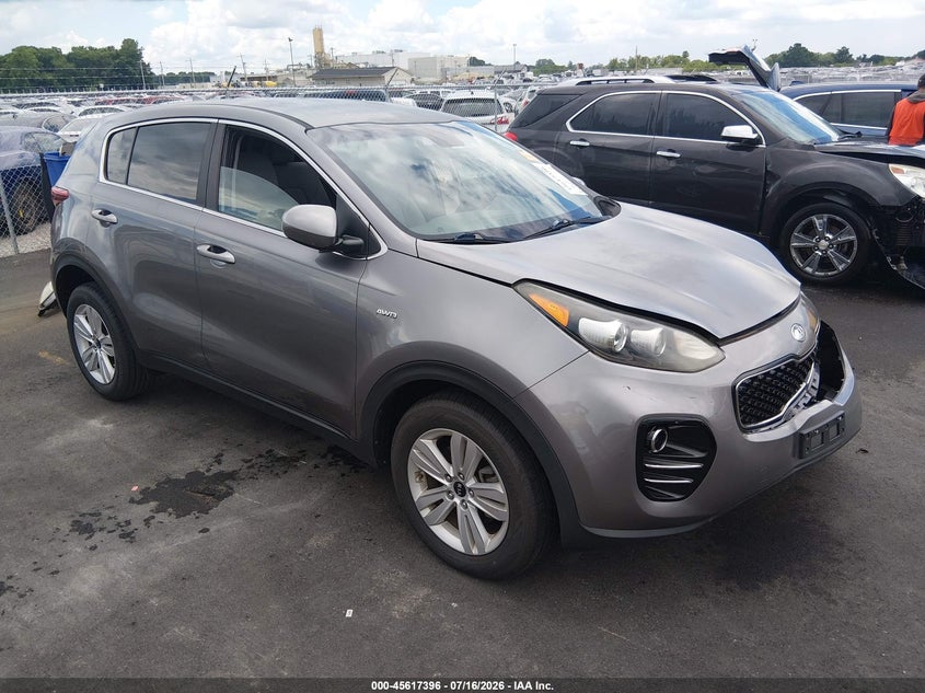 2017 Kia Sportage VIN KNDPMCAC6H7264386 IAAI salvage auction — LEFT SIDE, Salvage (Missouri), sold $3,450 on 2026-08-20 (photo 1)