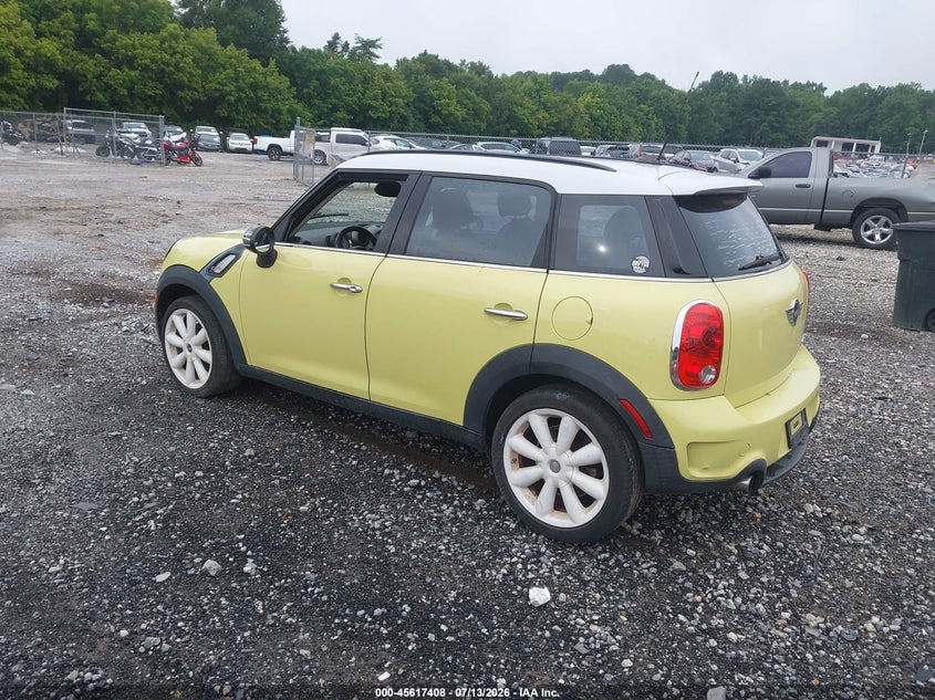 2011 Mini Cooper VIN WMWZC3C57BWL80376 IAAI salvage auction — NORMAL WEAR, Clear (Georgia), sold $625 on 2026-07-31 (photo 3)