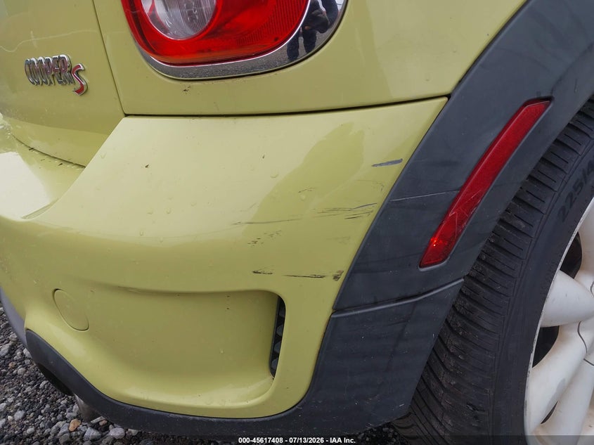 2011 Mini Cooper VIN WMWZC3C57BWL80376 IAAI salvage auction — NORMAL WEAR, Clear (Georgia), sold $625 on 2026-07-31 (photo 6)