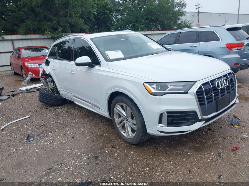 2022 Audi Q7 VIN WA1LXBF71ND004254 IAAI salvage auction — SIDE, Salvage (Texas), sold $5,900 on 2026-07-30 (photo 1)