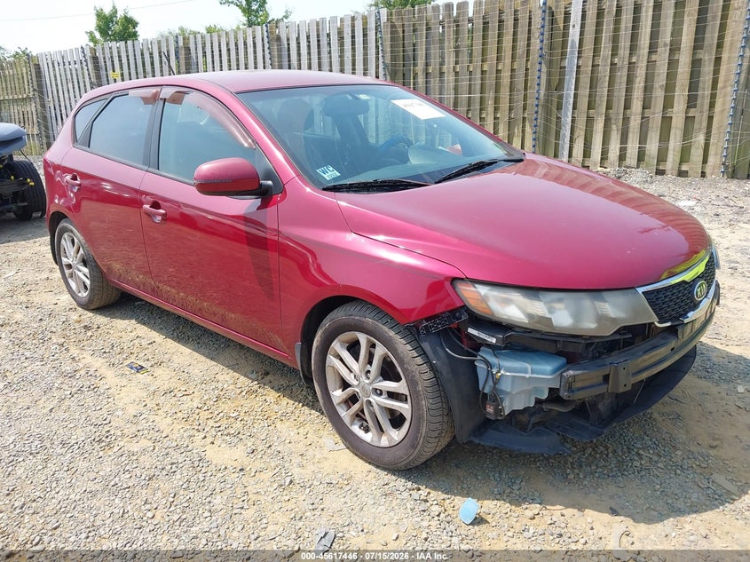 2011 Kia Forte VIN KNAFU5A20B5370864 IAAI salvage auction — FRONT END, Clear (Virginia), sold $400 on 2026-07-29 (photo 1)